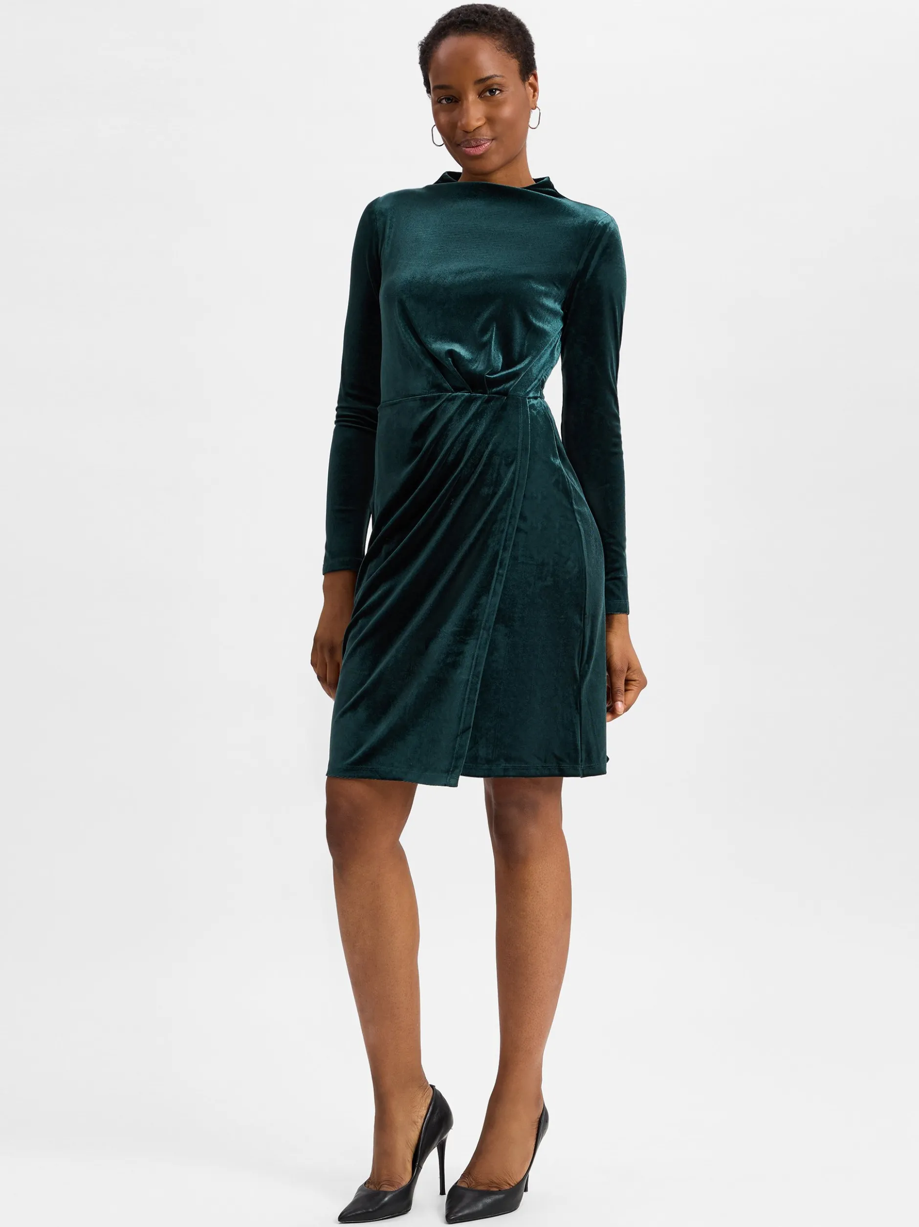 zero Damen Kleid in tanne