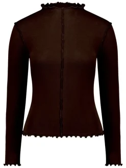 zero Damen Langarmshirt in braun