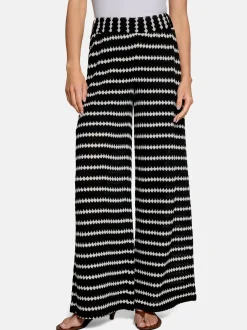 zero Damen Schlupfhose in schwarz weiß