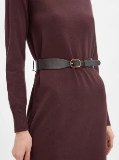 zero Damen Strickkleid in schoko - Ärmel: langarm