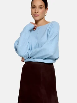 zero Damen Strickpullover in blau