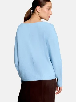 zero Damen Strickpullover in blau
