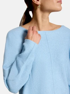 zero Damen Strickpullover in blau
