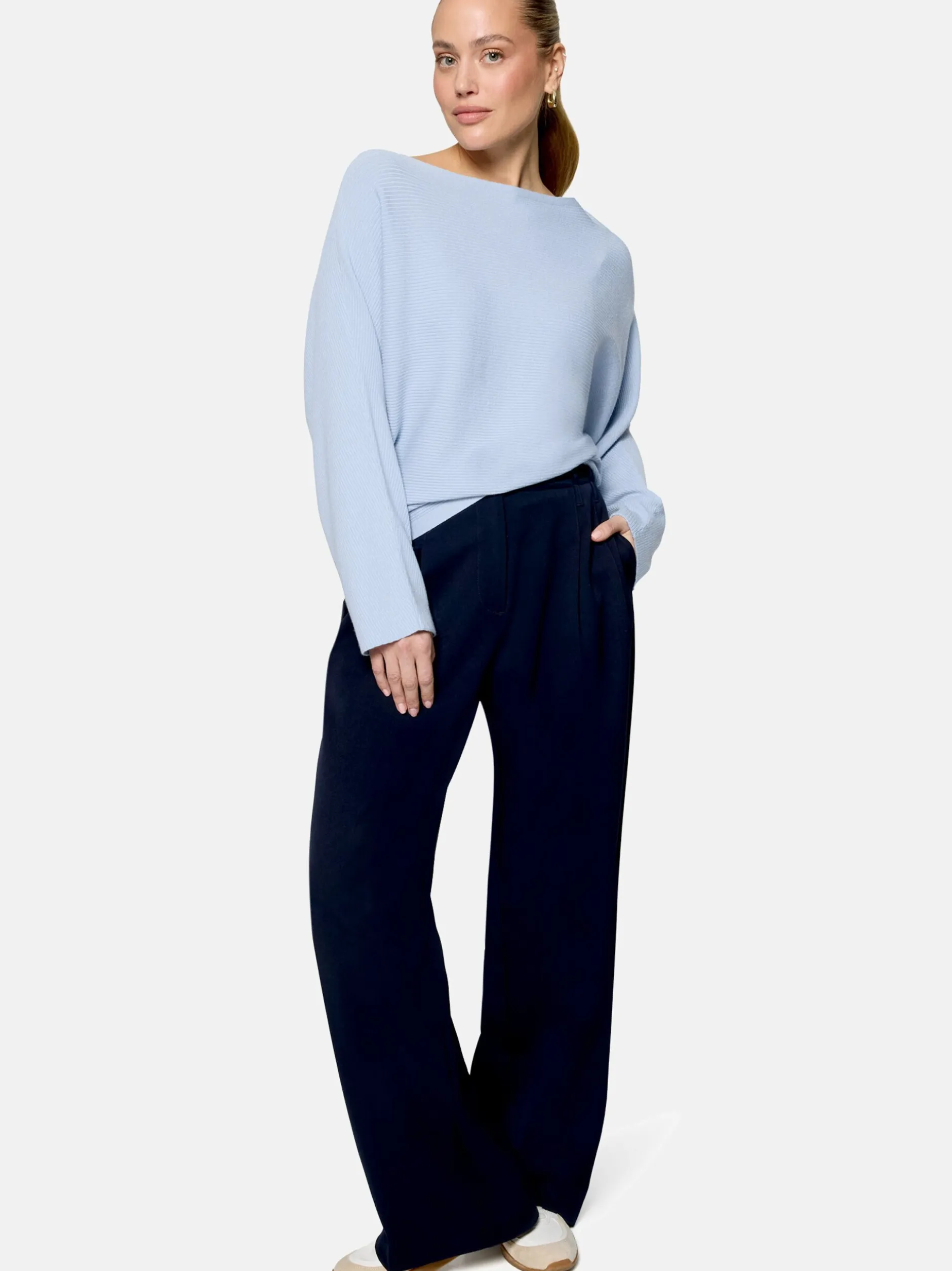 zero Damen Strickpullover in bleached