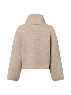 zero Damen Strickpullover mit Wollanteil in beige