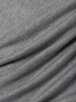 zero Damen Stricktop in hellgrau - Ärmel: ohne Arm