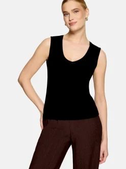 zero Damen Top in schwarz