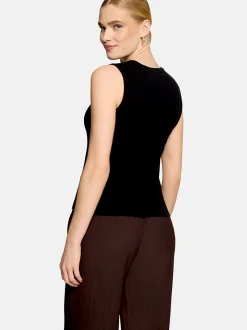 zero Damen Top in schwarz